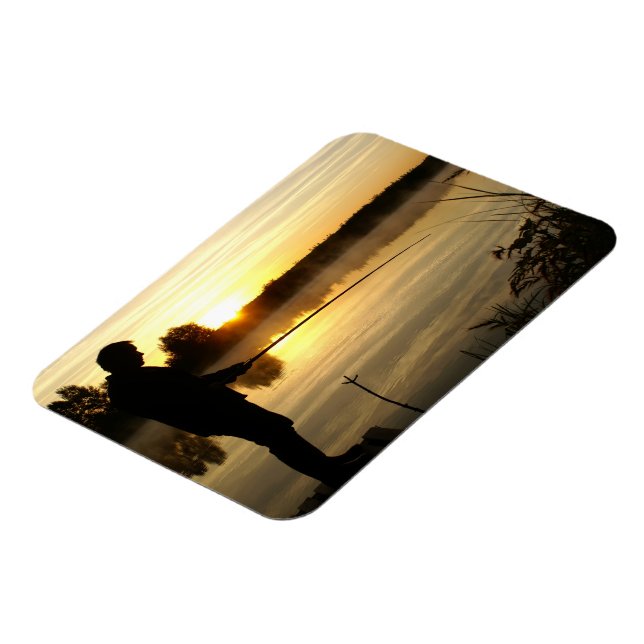 Anglermorgen Magnet (Linke Seite)