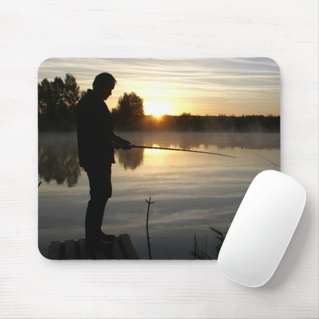 Anglermorgen Mousepad (Mit Mouse)
