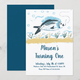 Anglerparty Zum Fischigen Geburtstag Einladung