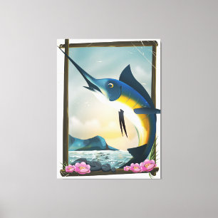 Anglerplakat Leinwanddruck