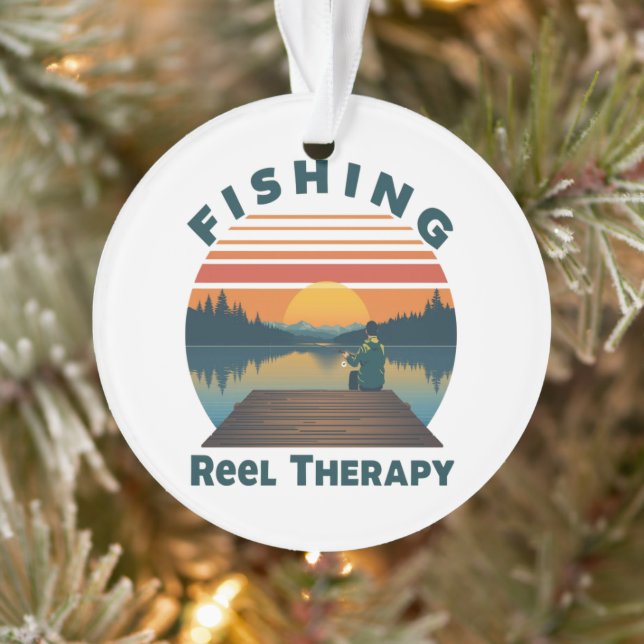 Anglerrollen-Therapie-Vater Ornament (Baum)