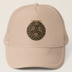 Angler's Cap Hat mit Fly Fishing Fly Reel Picture Truckerkappe