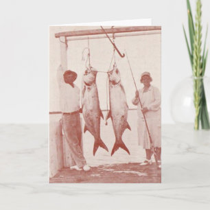 Anglers with Tarpons, Marco Island, Florida, 1930s Karte