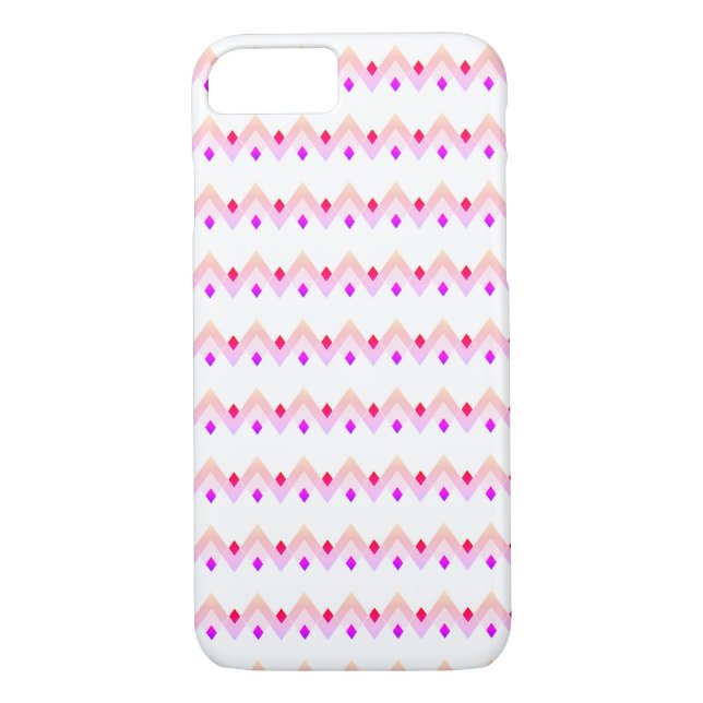 Angles Art Deco Stil Muster Pink iPhone 8/7 Fall Case-Mate iPhone Hülle (Rückseite)