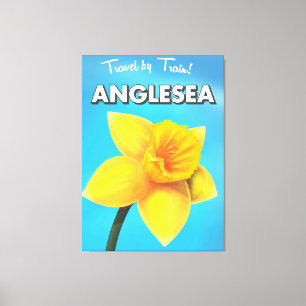 Anglesea Vintage Reiseplakat Cartoon Leinwanddruck