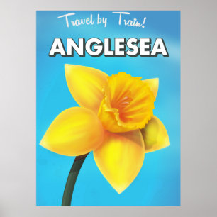 Anglesea Vintage Reiseplakat Cartoon Poster