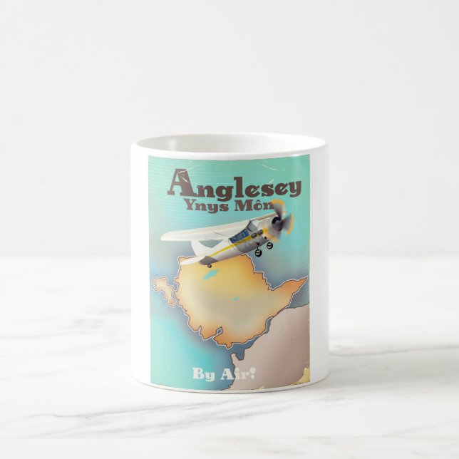 Anglesea, vintage Reiseposter Kaffeetasse (Mittel)