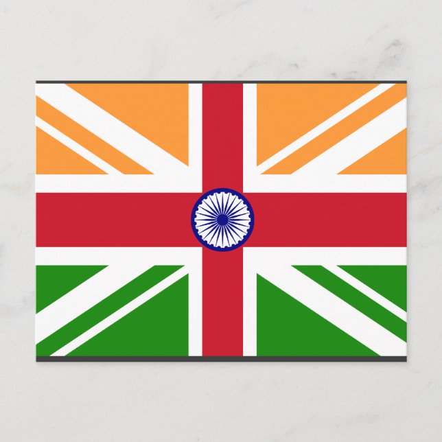 Anglo Indian Indentity, Indien Postkarte (Vorderseite)