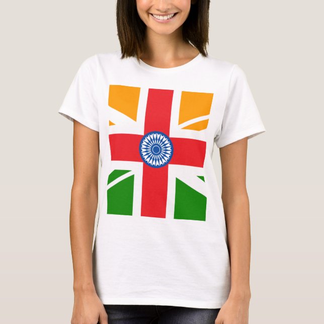 Anglo indische Flagge T-Shirt (Vorderseite)