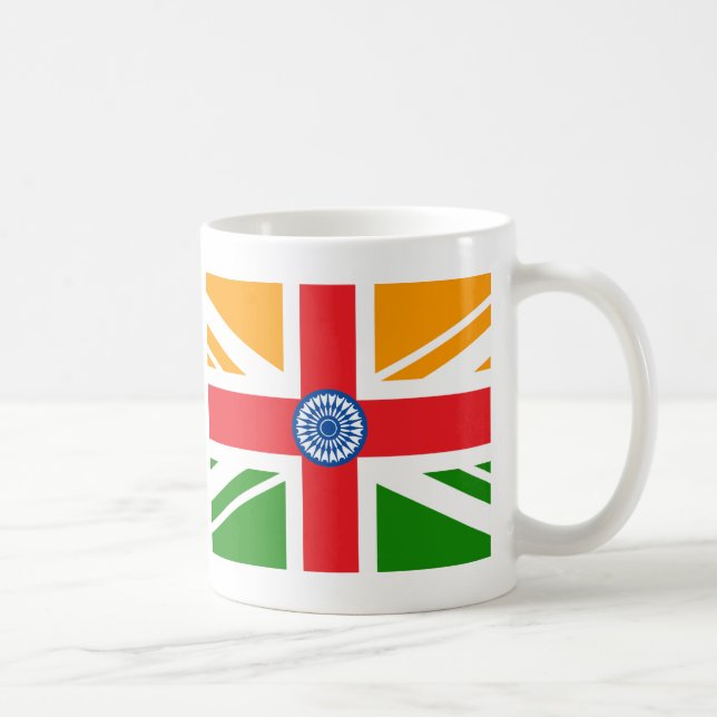 Anglo indische Flagge Tasse (Rechts)