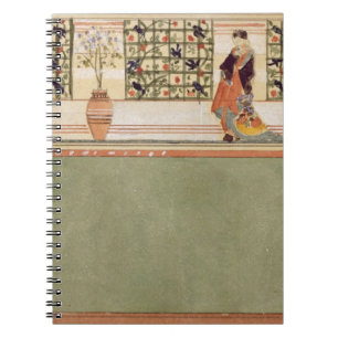 Anglo-Japanischer Wand-Entwurf, c.1860 (w/c u. Notizblock