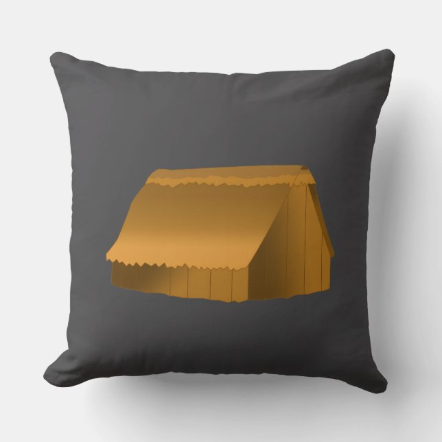 Anglo Saxon Hut Cushion Kissen (Vorderseite)