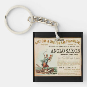 Anglo Saxon Vintag Sailing Schlüsselanhänger