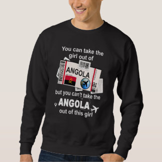 Angola Bordkarte Angola Mädchen Angola Sweatshirt