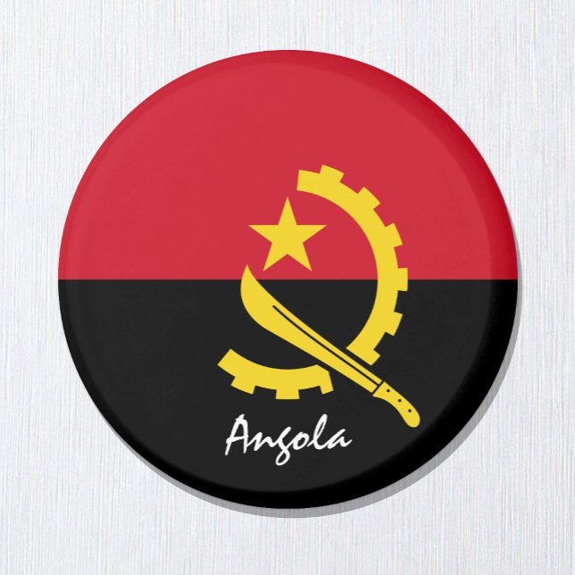 Angola Fahne & Afrika - Reise-/Sportfans Magnet (Von Creator hochgeladen)