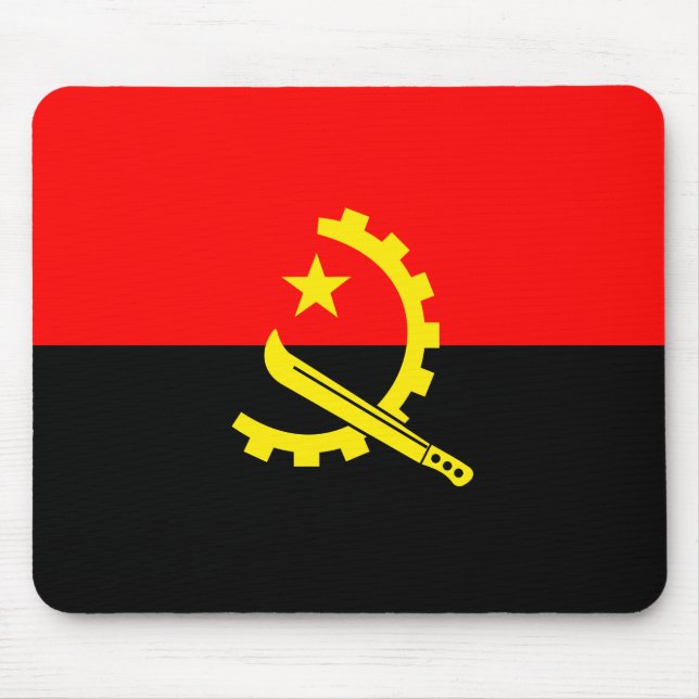 Angola Fahne Mousepad (Vorne)