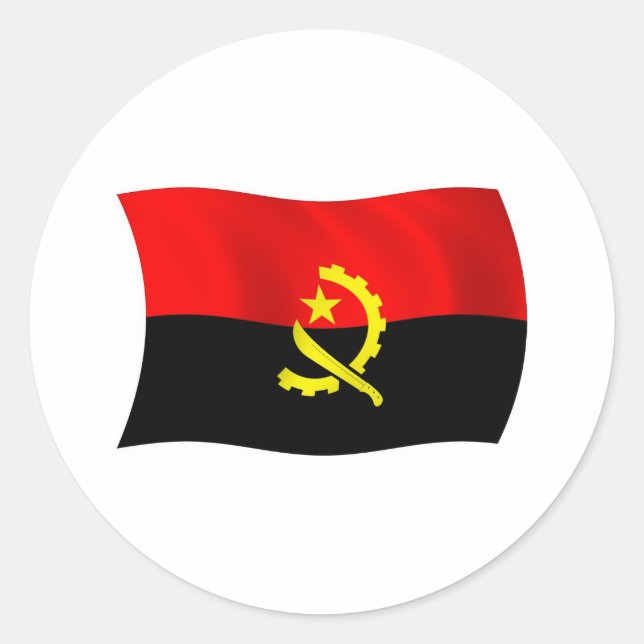 Angola Flag Sticker (Vorderseite)