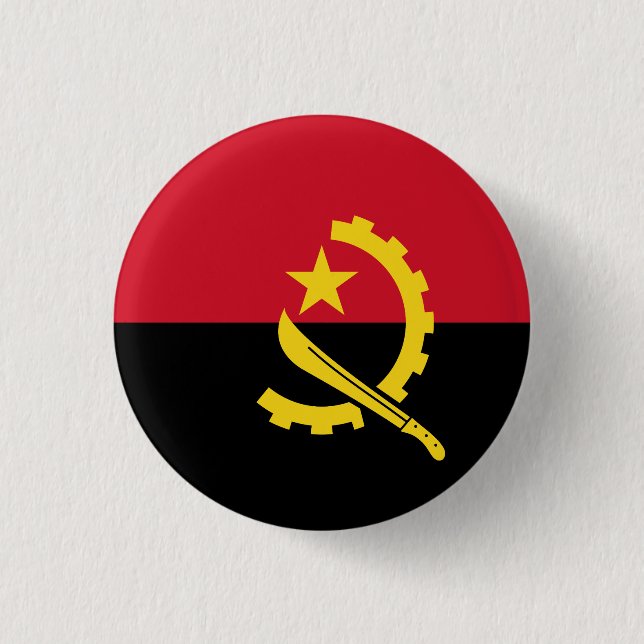 Angola-Flagge Button (Vorderseite)