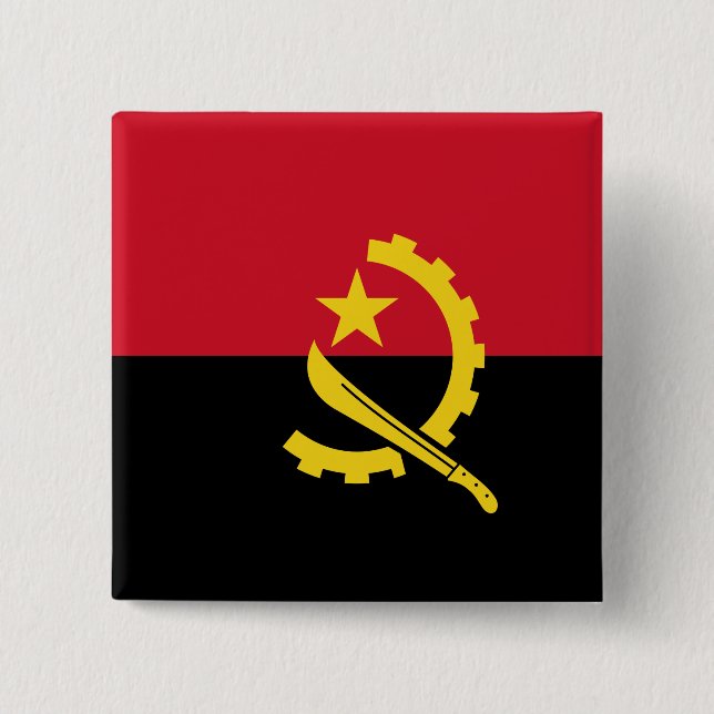 Angola-Flagge Button (Vorderseite)