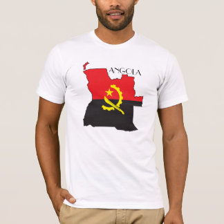 Angola Flagge-Karte Shirt