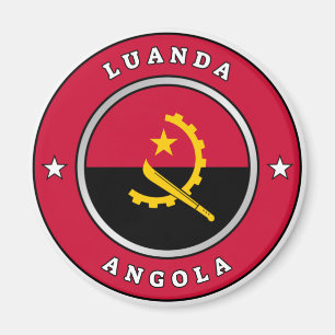 Angola-Flagge Magnet