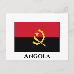 Angola-Flagge Postkarte