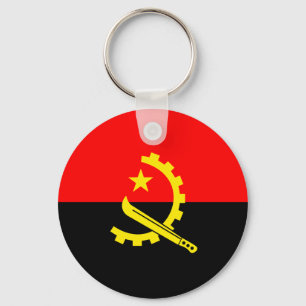 Angola-Flagge Schlüsselanhänger