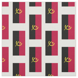 Angola-Flagge Stoff