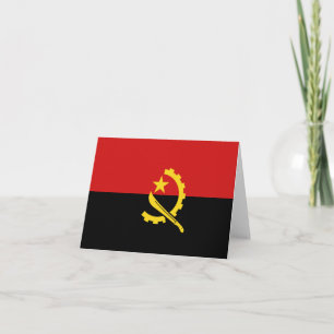 Angola-Flaggennotecard Karte