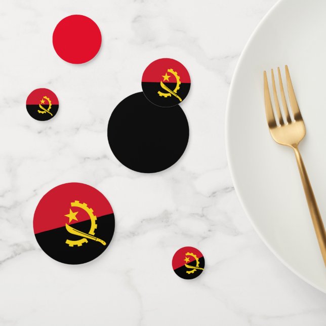 Angola Flaggentisch Confetti Konfetti (Gruppe)