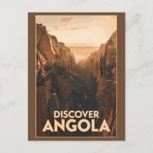 Angola Lubango Reise Kunst Vintage Postkarte