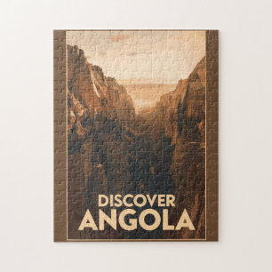 Angola Lubango Reise Kunst Vintage Puzzle