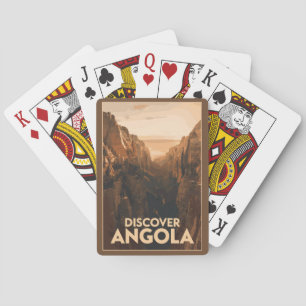 Angola Lubango Reise Kunst Vintage Spielkarten