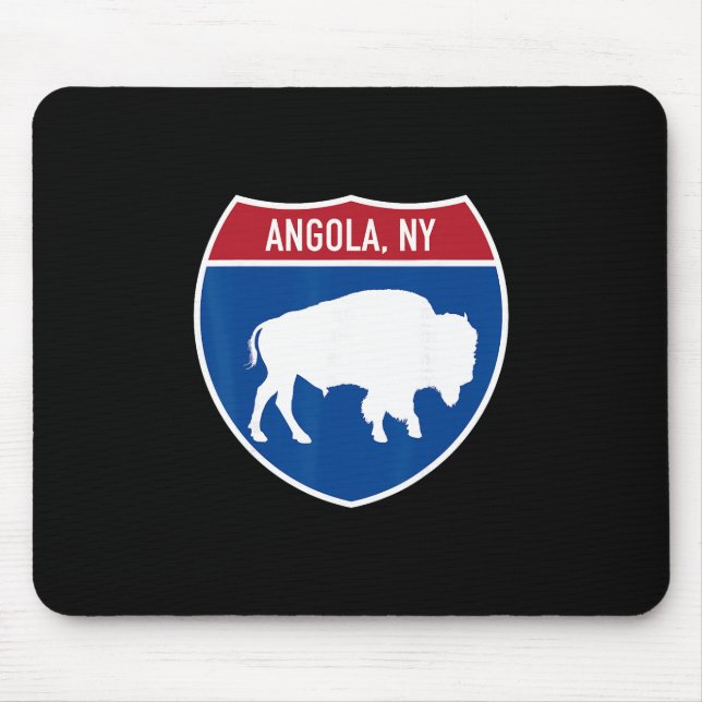 Angola New York Buffalo Ny Autobahn Interstate Sch Mousepad (Vorne)
