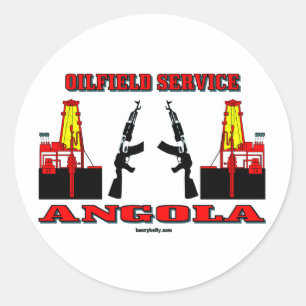 Angola-Ölfeld-Service, Ölfeld-Aufkleber Runder Aufkleber