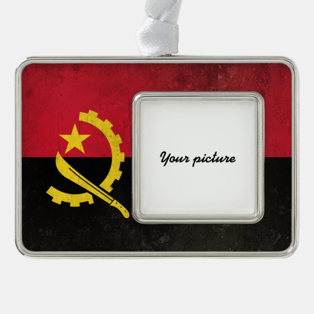 Angola Rahmen-Ornament Silber (Vorderseite)