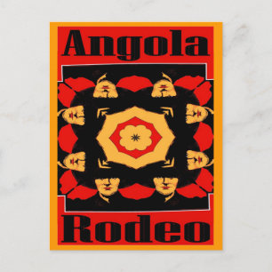 Angola Rodeo Poster Postkarte