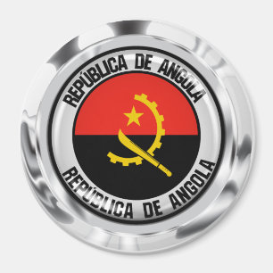 Angola Round Emblem Magnet