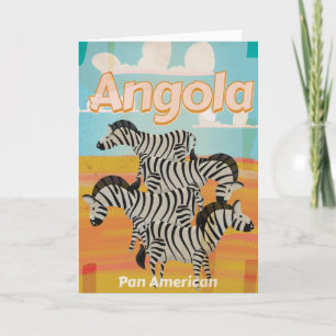 Angola Vintage-Reiseposter Feiertagskarte