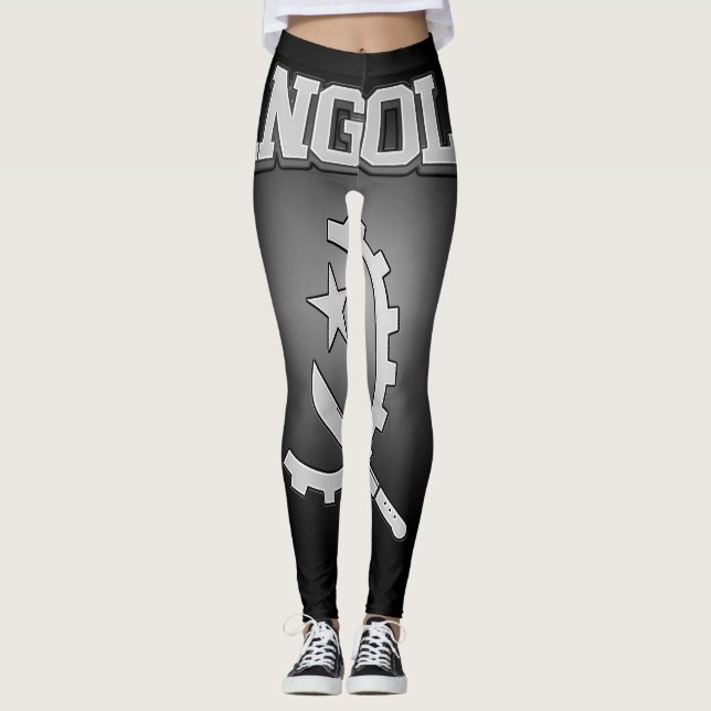Angola-Wappen Leggings (Vorderseite)