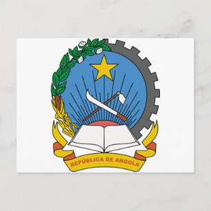 Angola-Wappen Postkarte