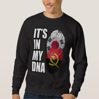 Angolan And South Korean Mix DNA Heritage Flag Sweatshirt