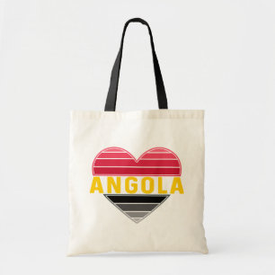 Angolan Herz, I Liebe Angola Tragetasche