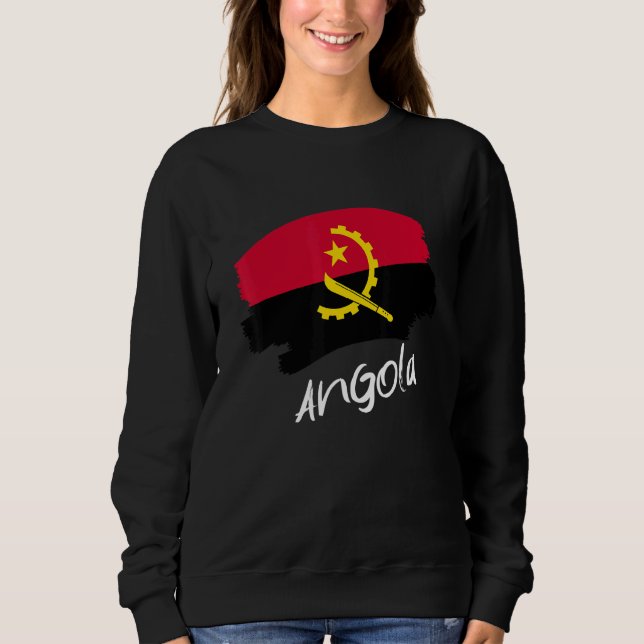 Angolanische Flagge Angola Sweatshirt (Vorderseite)