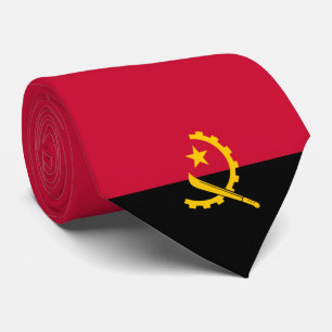 angolanische Flagge Krawatte