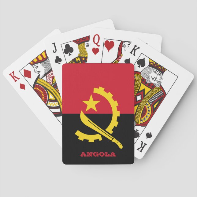Angolanische Flaggenspiele, Angola Spielkarten (Rückseite)
