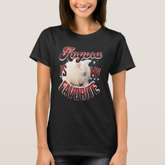 Angora ist mein Lieblings-Angora-Kaninhan-Handspin T-Shirt