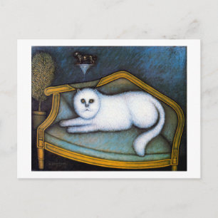 Angora-Katze, Morris Hirshfield Postkarte