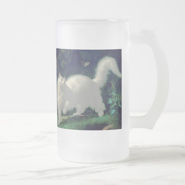 Angorakatzen-Tasse Mattglas Bierglas (Rechts)