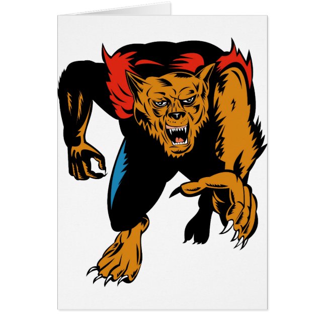 angreifende Front des Werewolf oder des wolfman (Vorne)